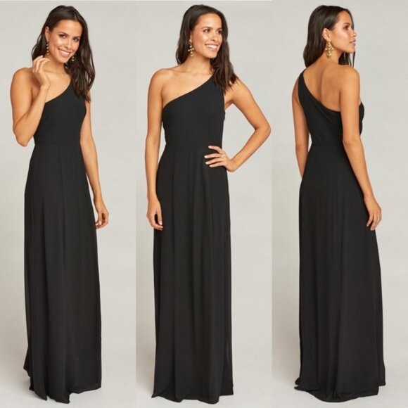 NWT Show Me Your Mumu Eliza One Shoulder Dress Black Size XXL New With Tags Boho - Picture 1 of 7